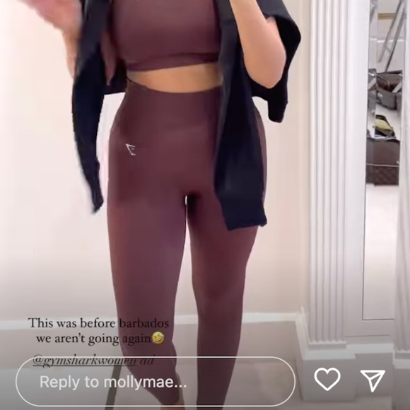 Pants - Women's GymShark Molly Mae Brown Legging Size Small